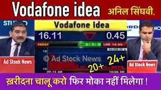 Vodafone idea share latest news,Anil singhvi | Vodafone idea stock news today