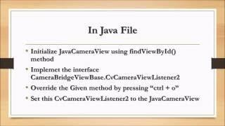 Android CameraView OpenCv Sdk - Tutorial 1