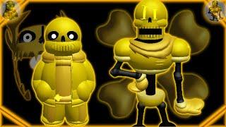 『 Event / Part 1/2 』 Gold! Sans / Gold! Papyrus ( Showcase ) || Untitled Sans Battles ||