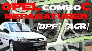 Opel Combo C/MiniVan/Wechsel von AGR/Ansaugbrücke Reinigen/DPF/Flextohr/Auspuff/Bremsen