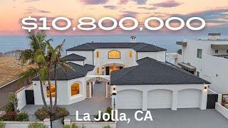 Touring a Custom Oceanfront $10.8M Home in La Jolla | 4 Bed | 3999 sqft | Bird Rock