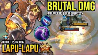 LAPU-LAPU BEST BUILD 2025 | BUILD TOP 1 GLOBAL LAPU-LAPU GAMEPLAY | MOBILE LEGENDS