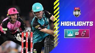 Brisbane Heat v Sydney Sixers Match Highlights | #BBL14