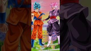 Goku Black vs Goku comparison #shorts video #goku #dbs