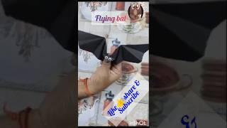 how to make flying bat #flying #art #craft #trending #shorts #songs #@YJFamily25