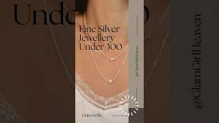 Fine Silver Jewellery Under 300 #finejewelry #trending #amazon #cute #simplejewellery #softgirl