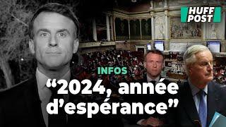 Un an après, les vœux présidentiels d’Emmanuel Macron pour 2024 ont très mal vieilli