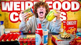 TRYING 15 WEIRD FOOD COMBINATIONS!