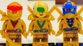 Золотые Ниндзя из Лего Ниндзяго. Коллекция LEGO минфигурки Ninjago #lego #shorts