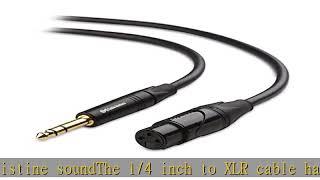 Cable Matters 6.35mm (1/4 Inch) TRS to XLR Cable 6 ft Male to Female (XLR to TRS Cable, XLR to 1/4