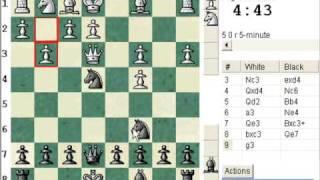 Budapest defense declined (A51) : LIVE Blitz Chess #233 vs. dogbolter (1953) (Chessworld.net)