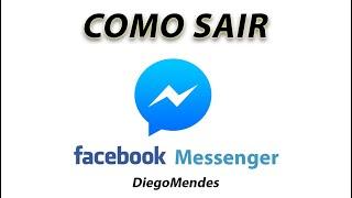 Como sair do Messenger no celular