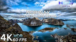 Colors of Norway in 4K: Breathtaking Fjords, Lakes & Northern Lights in Dolby Vision 60FPS