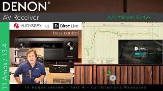 Part 4 - Denon AVR-X6800H - Inhouse Review Measuring Audyssey and Dirac Calibrations