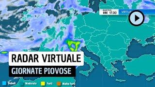 Radar Virtuale: altre giornate piovose