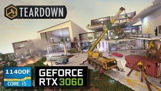 Teardown - RTX 3060 - Intel i5-11400F - 1080p High Benchmark