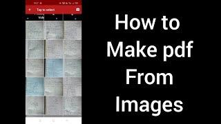 how to make pdf from images