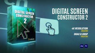 Digital Screen Constructor 2 | After Effects | Premiere Pro