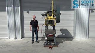 John Heine 203A Series 3, 30 Ton mechanical press, adjustable stroke