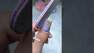DIY nail gel dried flower extension #morovan  #polygelnails #nailsart #nailsalon #nailstutorial