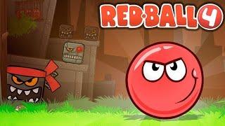 Прохождение Red Ball 4, Уровни 1 - 15 + босс. Зеленые холмы...