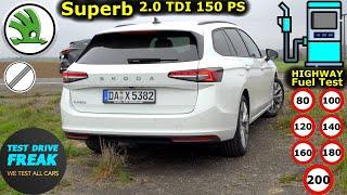 2024 Skoda Superb Combi 2.0 TDI 150 PS Test Drive | Detailed Review with Fuel Consumption