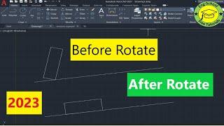 AutoCAD Rotate Object to Match Line | AutoCAD Rotate Object to Align