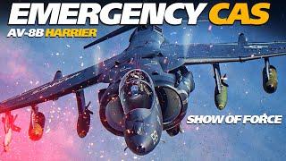 Show Of Force Emergency CAS | AV-8B Harrier | Digital Combat Simulator | DCS |