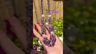 Hand made ametyst necklace by Olena 