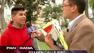 Examen callejero: estudiantes limeños vs. un libro de primaria