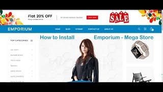 How to install Emporium - Mega Store Quick-start OpenCart Theme