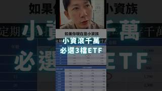 小資滾千萬 必選3檔ETF