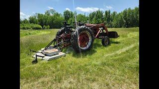 THE FARMHOUSE. Fixing the milking machine. Stormy weather. Finish mower on the Farmall M. Cooking.