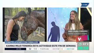 Karina Milei realizará constelaciones familiares con caballos