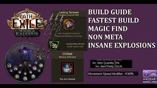 Poe 3.25 | Build Guide | Fulcrum Self Chill MF | Fastest build | Insane clear | Non meta |Magic Find