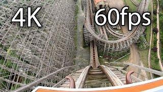 El Toro front seat on-ride 4K POV @60fps Six Flags Great Adventure