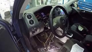 Avto-zapusk.ru Автозапуск без сигнализации VW Tiguan 2010+Fortin+StartFone