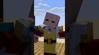 HELP Herobrine Pull-up vs the Mighty Saitama vs Notch vs Entity #minecraft #shorts #herobrine