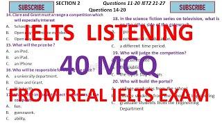 IELTS Listening test MCQs from real IELTS exam