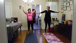 Warrior Wednesday:  Yoga with my "Grauntie" Veronica
