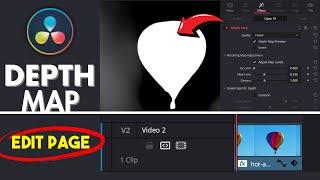 How to use the New DEPTH MAP In DaVinci Resolve Studio