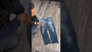 How to make baggy jeans! #fashion #fashionblogger #outfitideas