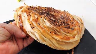 Yağlı qat-qat kətə.  Qatlama çörək /Puff pastry!