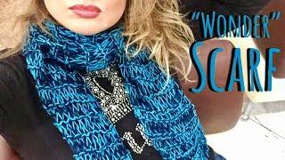 УДИВИТЕЛЬНЫЙ ШАРФ СПИЦАМИ "WONDER" / ВЯЖЕТ САМ СЕБЯ! / KNITTING FASHION SCARF