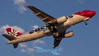 Beautiful Edelweiss Air Airbus A320 Takeoff from Split Airport LDSP/SPU