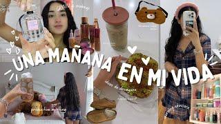 Una mañana en mi vida 🩷 (rutina de mañana, GRWM, makeup routine, cabello, desayuno) | D A N I