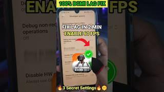 Secret Trick to Fix Lag How To Fix Lag in Bgmi/Pubg | Lag Fix in bgmi | #shorts #gaming #pubgmobile