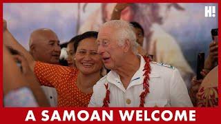 WATCH: King & Queen’s COLOURFUL (and rainy) Samoan Welcome | HELLO!