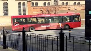 Buses in Harrogate Town Centre February 2023