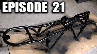 [EP21] BMW K100 Café Racer Build - Frame Blast & Paint + Front Calipers